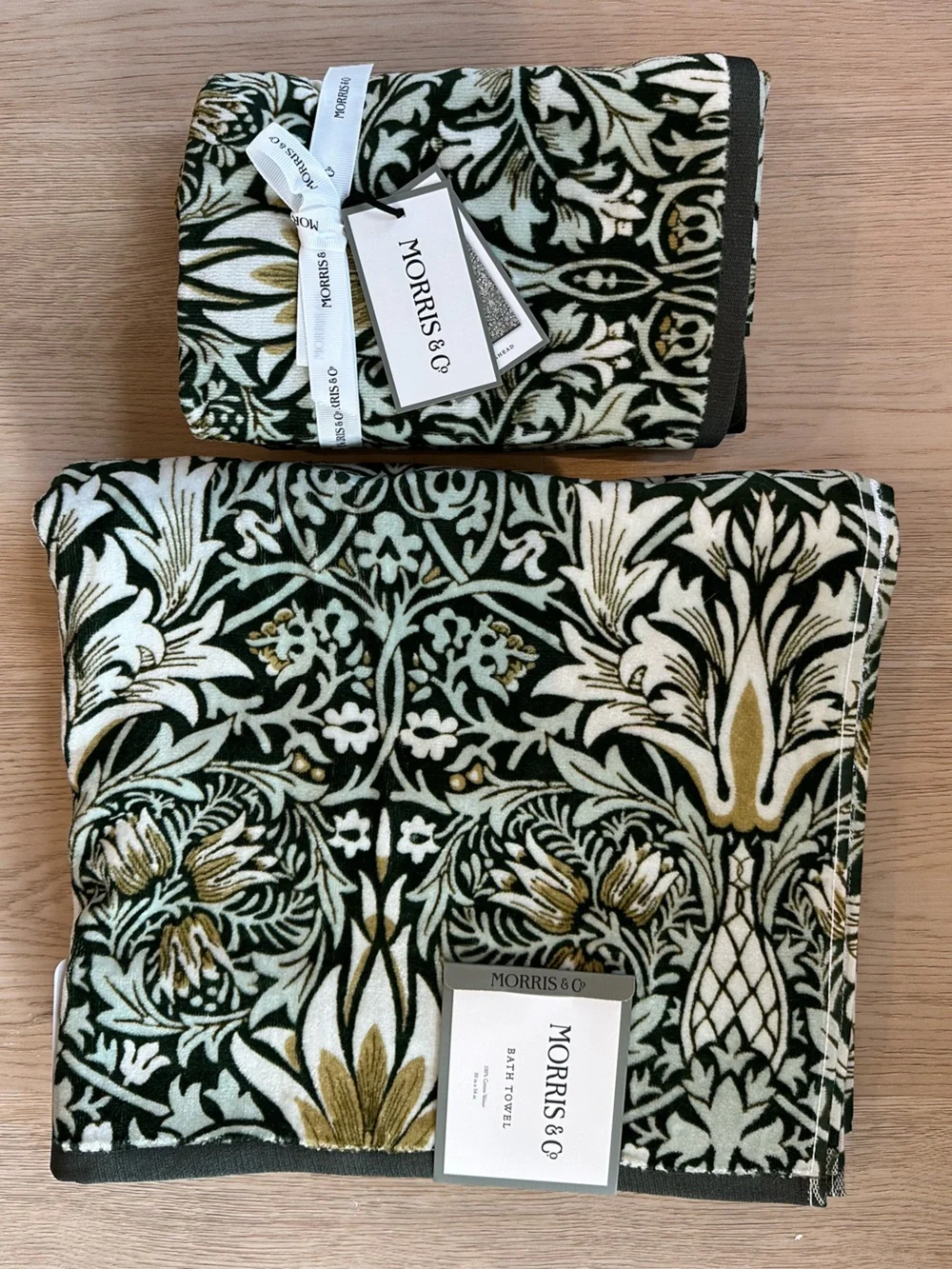 Morris & Co. William Morris Towels Snakehead Print
